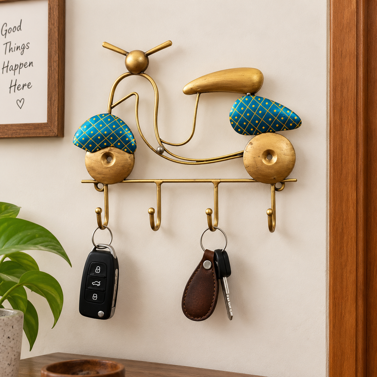 Scooter Wall Key Holder – Decorative Key Hanger